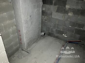 Разводка труб для точек подачи и канализации