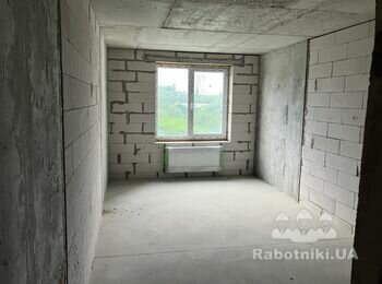 Укладка кабеля для розеток и освещения в однокомнатной квартире.