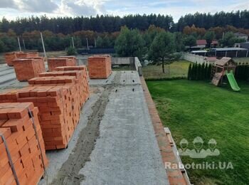 Кладка, рядова цегла, димар, фронтон, пояс - Бровари (Рожівка) (Бровар