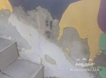 Штукатурка,покраска фасада магазина (10 м2)