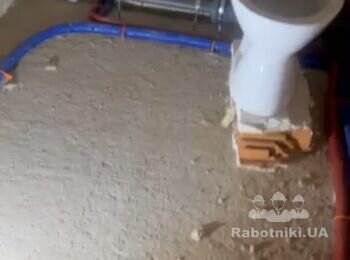 Зробити стяжку в двох санвузлах