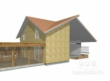 Фасад мінватой 350 м.кв