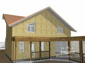 Фасад мінватой 350 м.кв
