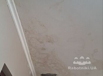 Исправить потолок после затопления