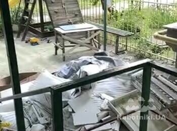 Погрузити КамАЗ будівельного сміття та перенести плити дсп з решітками