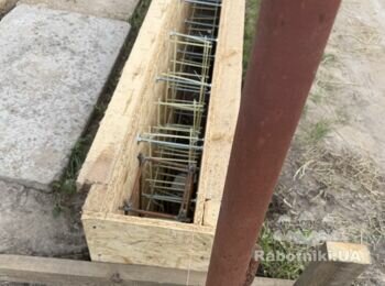 Фундамент під габіоний паркан