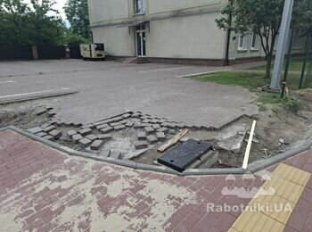 Монтаж тротуарної плитки