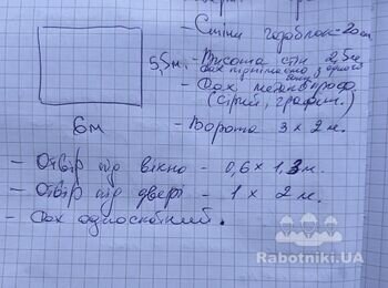 Будівництво коробки гаражу 5,5 х6. Фундамент залитий
