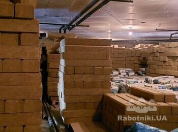 Поклейка ламелей на стелі Паркінг та техприміщення 1500 м ТЦ, ц