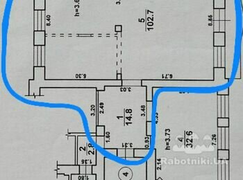 Покраска стен в белый, район Екатерининской пл