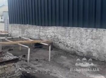 Влаштування залізобетонних фундаментних смуг (Бородянка)