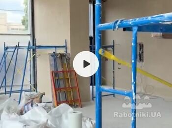 Фарбування стін та стелі повітряним методом без підготовки.