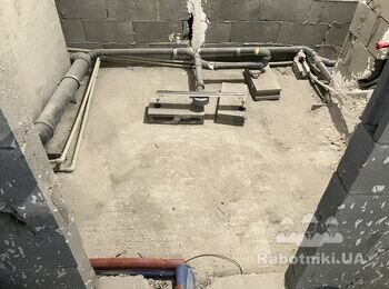 Стяжка в санвузлі з облаштуванням електричної підлоги