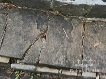 Требуется реставрация входной лестницы частного дома. Облицовка из пес