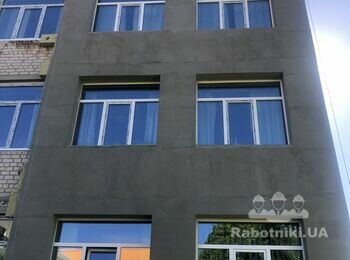 Утеплення фасаду 3100 м2 мінватою 150 мм з нанесенням декору