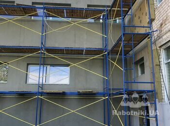 Утеплення фасаду 3100 м2 мінватою 150 мм з нанесенням декору