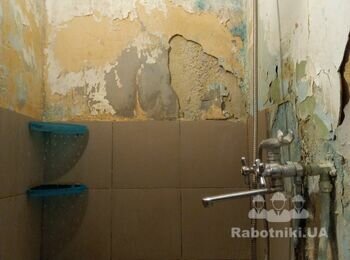 Штукатурка стен в совмещённом санузле