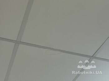 Установка и покраска потолочной плитки