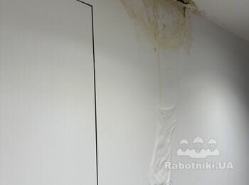 Ремонт коридора мосле протекания