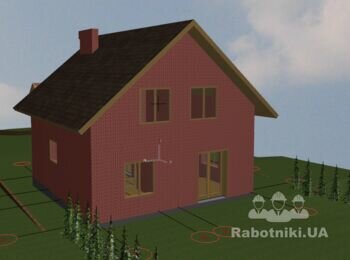 Утеплення фасаду будинку + гаражу під ключ, 184 м, Короїд, Дроговиж