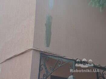 Часткове відновлення фасаду, відновлення зовнішніх відкосів на вікнах
