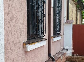 Часткове відновлення фасаду, відновлення зовнішніх відкосів на вікнах