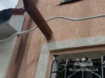 Часткове відновлення фасаду, відновлення зовнішніх відкосів на вікнах