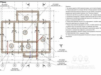 Зробити фундамент плиту для одноповерхового будинку згідно плану