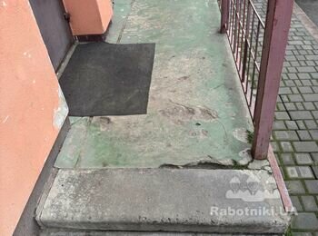 МОНТАЖ ГРАНІТУ(КАМІНЬ) НА ВХІДНУ ГРУПУ