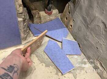 Укладання плитки 3кв.м з демонтажем