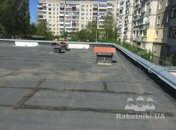 ОСББ покрівля 500 м, протікання в 3 місцях, руберойд або ПВХ-мембра