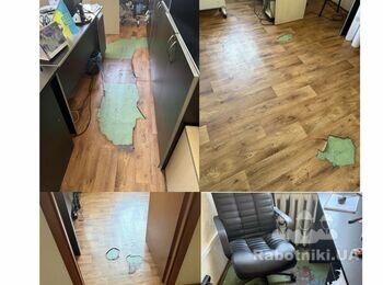 Переделка бетонных ступеней, фасад профлист