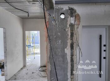 Кладка ванної кімнати 15м2 з газоблоку 120мм