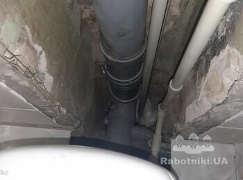 Укладення плитки, закладання отвору між поверхами, короб для труб