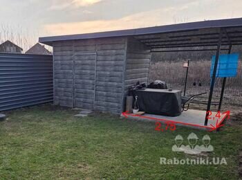 Укладка піщаника на терасу 22 м2