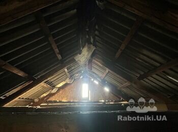Перекриття даху металочерепицею з переробкою під 2-х скатку