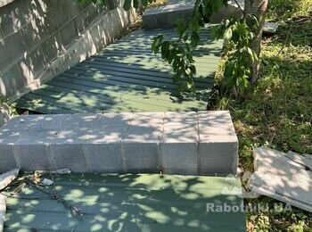 Поставить забор из блоков и профнастила