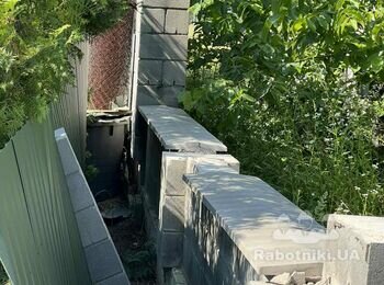 Поставить забор из блоков и профнастила