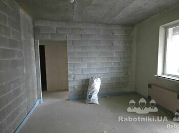 Підготовка стін під покрасу (стін після забудовника)