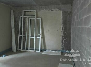 Підготовка стін під покрасу (стін після забудовника)