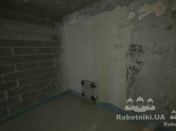 Підготовка стін під покрасу (стін після забудовника)