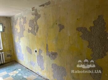 Подготовка стен 3 комн. квартиры к штукатурке и шпаклевке