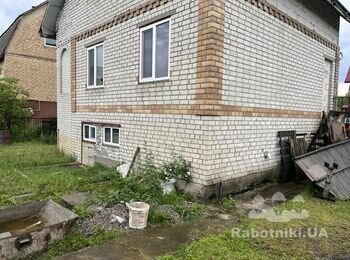 Відмостка+навіс перед будинком+водосточка+підшива даху+фасад
