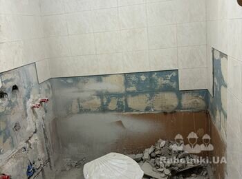 Укладання плитки в санвузол (туалет, ванна) 23 кВ м
