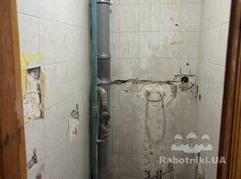 Укладання плитки в санвузол (туалет, ванна) 23 кВ м