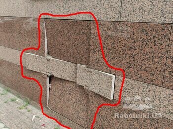 Ремонт фасада и входных ступенек здания.