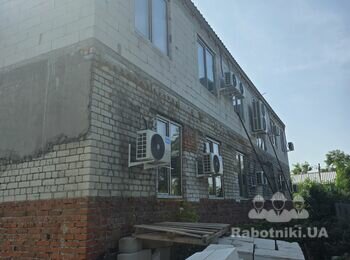Утепление двухэтажного дома,внутренние и наружные работыдвухэтажного д