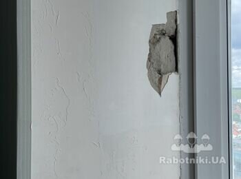 Штукатурні та Малярні роботи відкоси, фарбування стелі