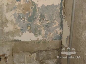 Штукатурка + укладка плитки