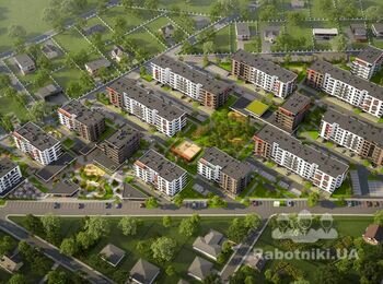 Влаштування ПВХ-мембрани на покрівлі ЖК (м. Хмельницький)505 м2 -20 шт